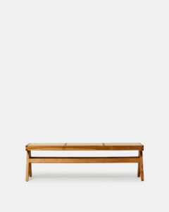Rattanian bench in teak wood and caning - Image 2