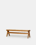 Rattanian bench in teak wood and caning