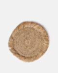 Natural raffia placemat