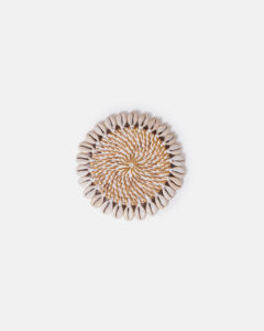 Seashell coasters - white