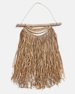 Raffia wall hanging