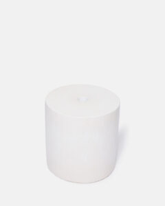 White terrazzo parasol base