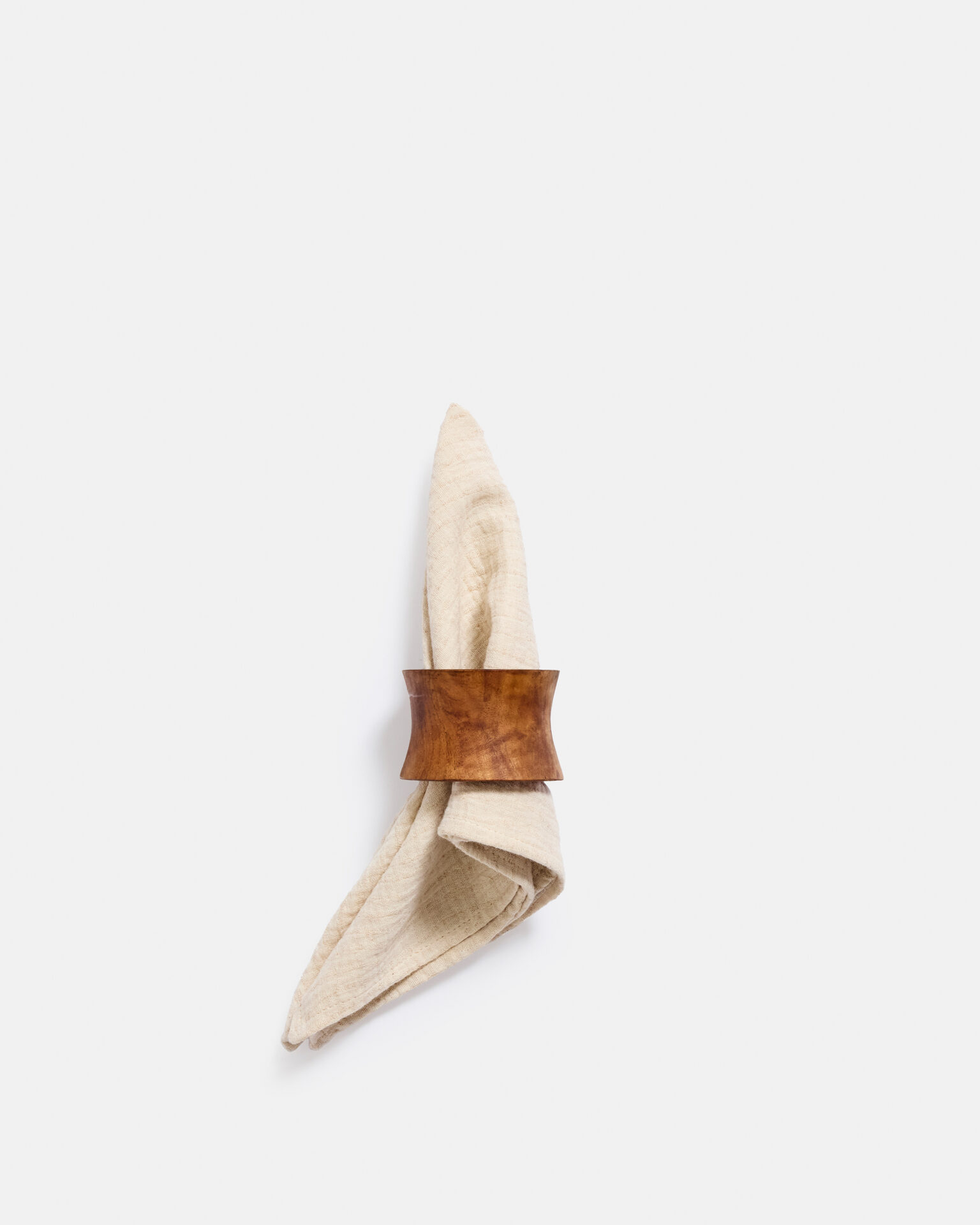 2025-12-03-DesignTrip-Day032198 Teak napkin ring - Image 1