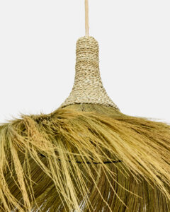 Atas hanging lamp in seagrass and natural rope - Image 2