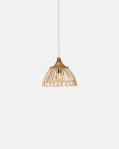 Andaru pendant light in woven natural fiber - Image 4
