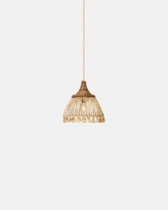 Andaru pendant light in woven natural fiber - Image 3