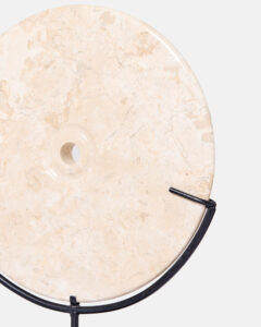 White marble discs on a base - Image 5