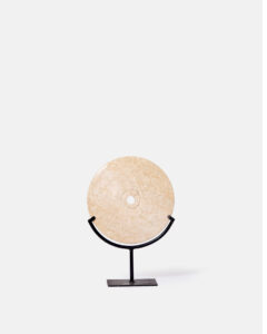 White marble discs on a base - Image 3