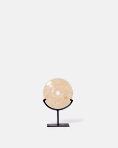 White marble discs on a base - Image 4