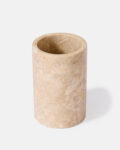 White marble toothbrush holder