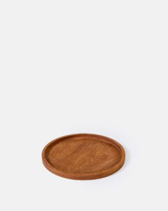 Round teak plate - Image 3