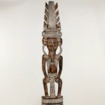 African wooden statue - Image 6